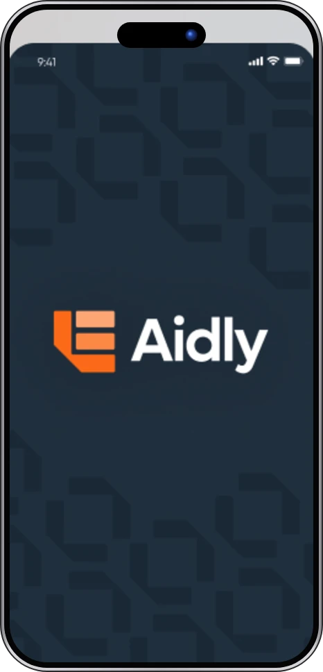 Aidly app screen