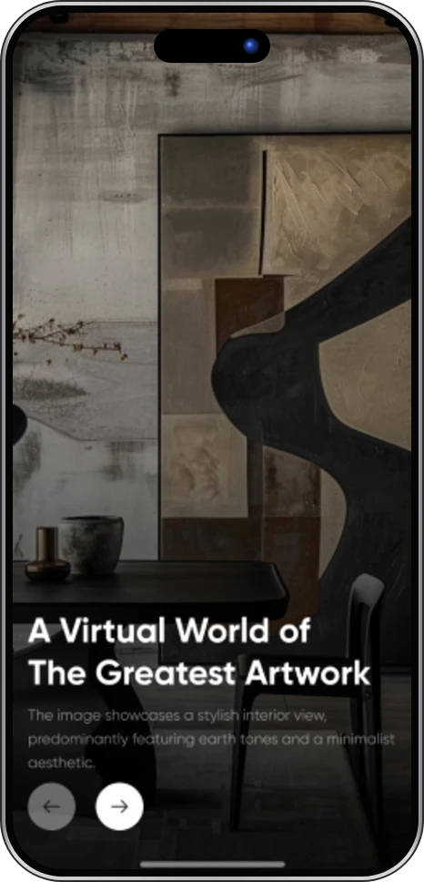 Arts & Artist app screen