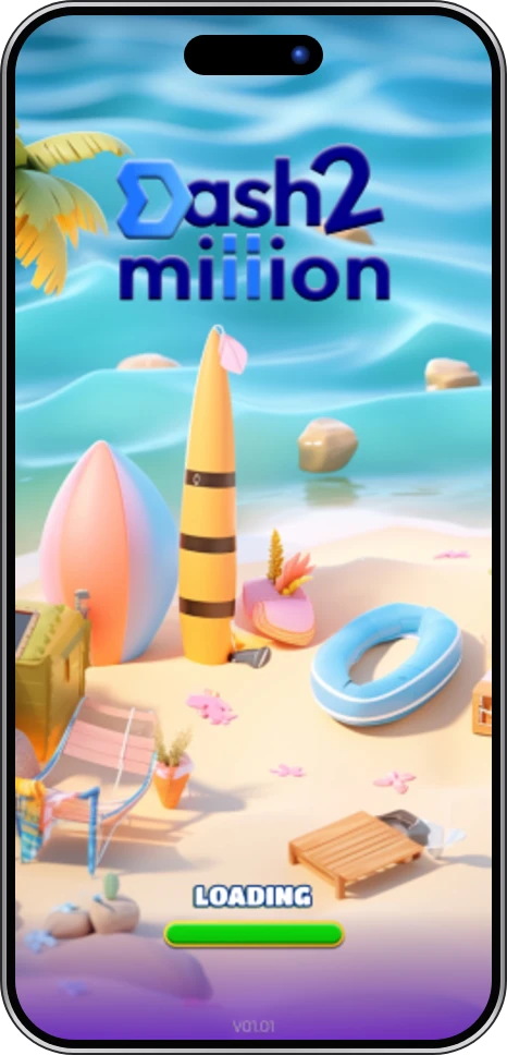 Dash 2 Million app screen