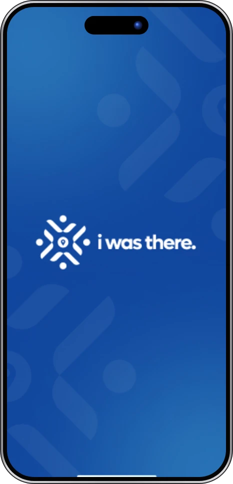 I Was There app screen