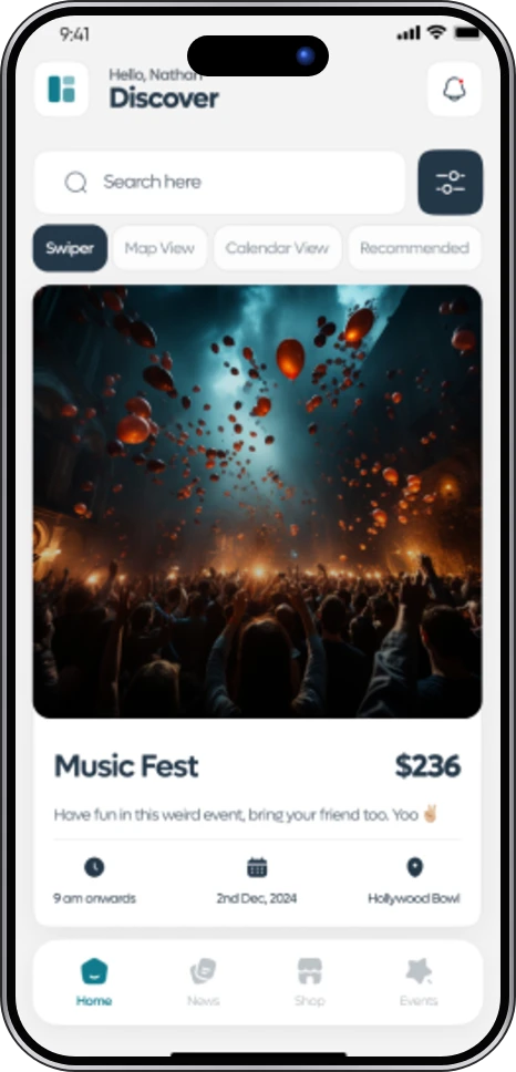 Township app screen